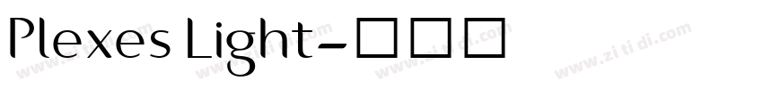 Plexes Light字体转换